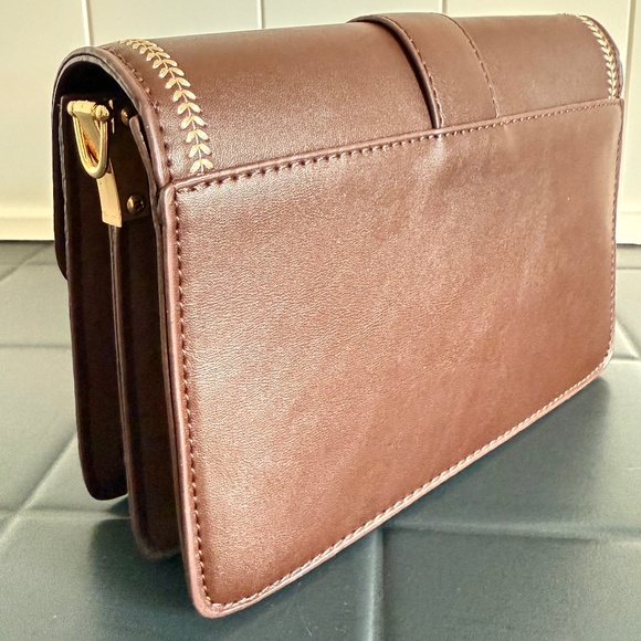 BRAND NEW Brown Houndstooth Purse - Picture 4 of 5